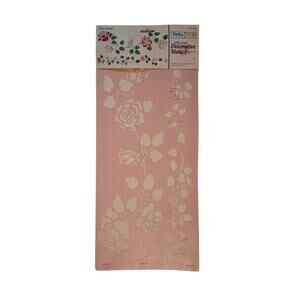 Stencil Magic by Delta Roses Leaves Border Pre-Cut Decorative Stencil NOS
